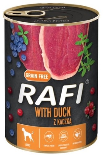 Przejdź do produktu Rafi Kaczka puszka 400g - karma mokra dla psa