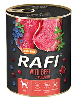 Przejdź do produktu Rafi Wołowina puszka 800g - karma mokra dla psa
