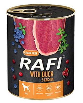 Przejdź do produktu Rafi Kaczka puszka 800g - karma mokra dla psa