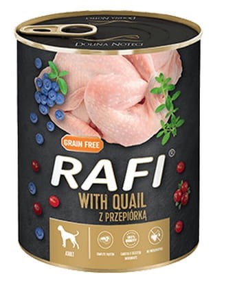 Przejdź do produktu Rafi Przepiórka puszka 800g - karma mokra dla psa