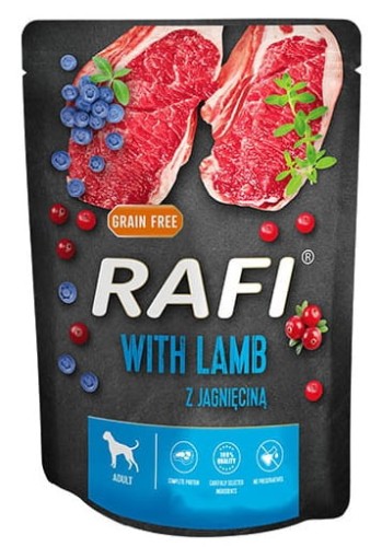 Przejdź do produktu Rafi Jagnięcina saszetka 300g - karma mokra dla psa