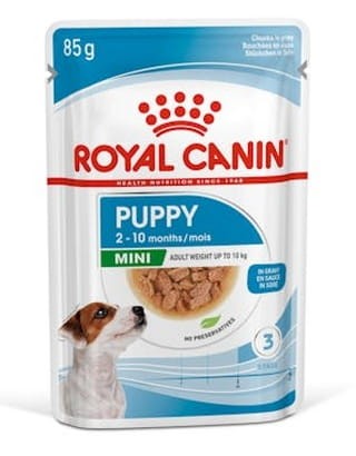 Przejdź do produktu Royal Canin Mini Puppy dla szczeniąt, od 2 do 10 miesiąca życia, ras małych saszetka 85g - karma mokra dla szczeniąt