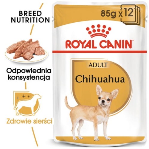 Przejdź do produktu Royal Canin Chihuahua Adult – pasztet, dla psów dorosłych rasy chihuahua saszetka 85g - karma mokra dla psa