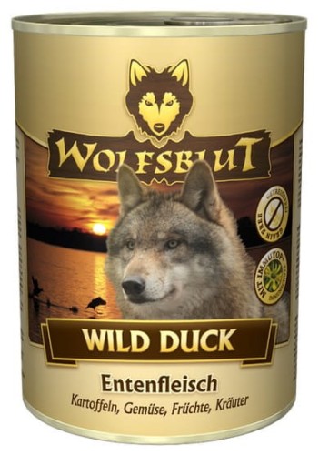Przejdź do produktu Wolfsblut Dog Wild Duck - kaczka i ziemniaki puszka 395g - monobiałkowa karma mokra dla psa