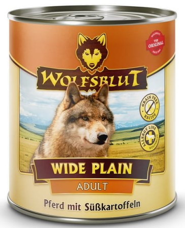 Wolfsblut Dog Wide Plain - konina i bataty puszka 800G - monobiałkowa karma mokra dla psa