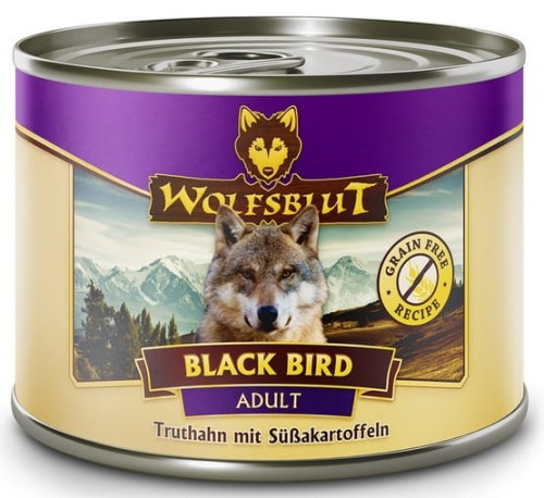 Przejdź do produktu Wolfsblut Dog Black Bird - indyk i bataty puszka 200g - karma mokra dla psa