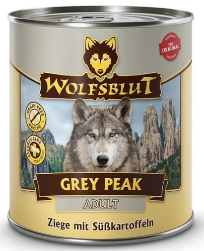 Przejdź do produktu Wolfsblut Dog Grey Peak - koza i bataty puszka 800g - monobiałkowa karma mokra dla psa