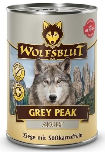 Przejdź do produktu Wolfsblut Dog Grey Peak - koza i bataty puszka 395g - monobiałkowa karma mokra dla psa