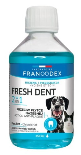 Przejdź do produktu Francodex Fresh Dent płyn do higieny jamy ustnej 250ml [FR179120]