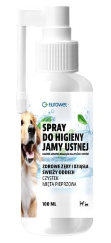 Przejdź do produktu Eurowet Spray do higieny jamy ustnej dla psów i kotów 100ml