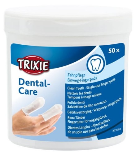 Przejdź do produktu Trixie Dental Care nakładki na palce do higieny zębów 50szt [TX-29393]