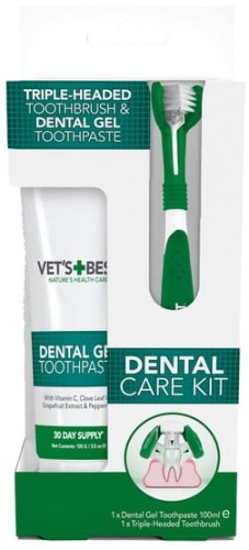 Przejdź do produktu Vet's Best Dental żel + szczoteczka zestaw Adult