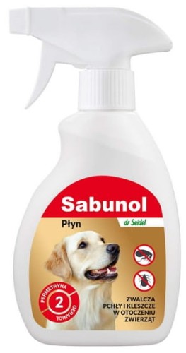 Przejdź do produktu Sabunol Płyn do zwalczania pcheł w otoczeniu zwierząt 250ml