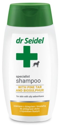 Przejdź do produktu Dr Seidel Szampon dla psów z dziegciem i biosiarką 220ml