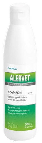 Przejdź do produktu Alervet - szampon łagodzący podrażnienia 200ml