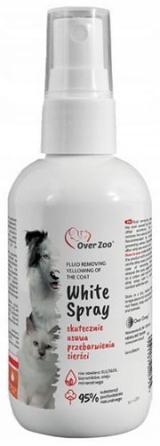 Przejdź do produktu Over Zoo White Spray - płyn usuwający zażółcenia sierści 100ml