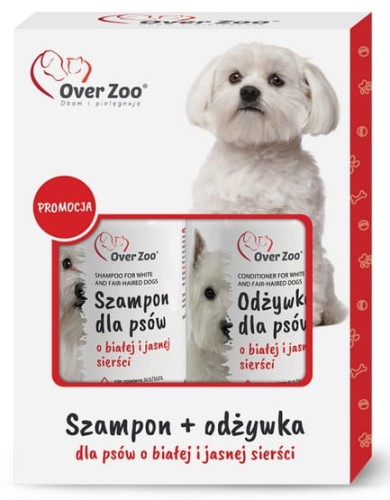 Przejdź do produktu Over Zoo Dwupak Szampon + Odżywka dla białej sierści