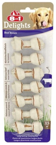 Przejdź do produktu 8in1 Beef Delights XS 7szt - monobiałkowy przysmak dla psa