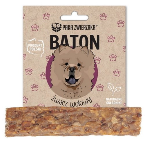 Przejdź do produktu Paka Zwierzaka Baton Żwacz wołowy 12cm – monobiałkowy przysmak dla psa