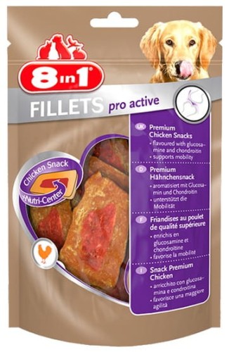 Przejdź do produktu 8in1 Fillets Pro Active - przekąska na stawy 80g - przysmak dla psa
