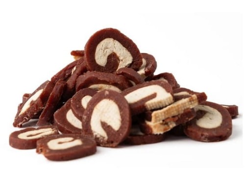 Przejdź do produktu Magnum Talarki z wołowiny i dorsza 250g - przysmak dla psa