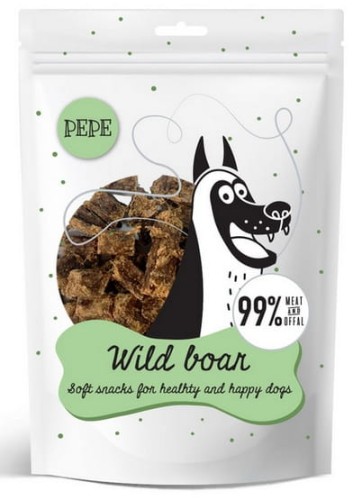Przejdź do produktu Paka Zwierzaka PEPE Mini Chunkies Wild Boar (dzik) 70g - monobiałkowy przysmak dla psa