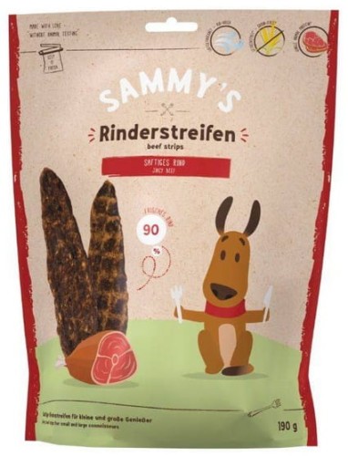 Przejdź do produktu Sammy's Beef Strips - paski wołowiny 190g - przysmak dla psa