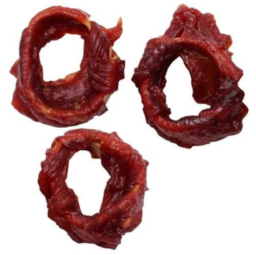Przejdź do produktu Adbi Krążki z ryby owijane kaczką 500g [AL44] - przysmak dla psa