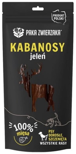 Przejdź do produktu Paka Zwierzaka Kabanosy Jeleń 3szt 80g - przysmak dla psa