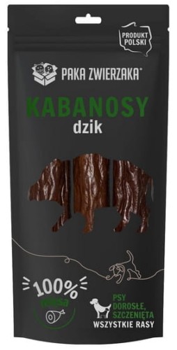 Przejdź do produktu Paka Zwierzaka Kabanosy Dzik 3szt 80g - przysmak dla psa