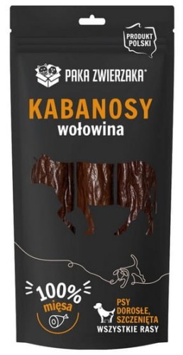 Przejdź do produktu Paka Zwierzaka Kabanosy Wołowina 3szt 80g - przysmak dla psa