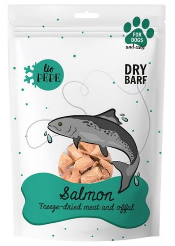 Przejdź do produktu Paka Zwierzaka Lio PEPE Przysmak Salmon (filet z łososia) 60g - monobiałkowy przysmak dla psa
