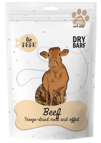 Przejdź do produktu Paka Zwierzaka Lio PEPE Przysmak Beef (mięso wołowe) 60g – monobiałkowy przysmak dla psa