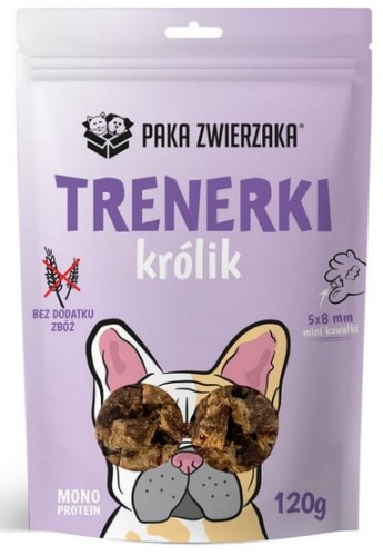 Przejdź do produktu Paka Zwierzaka Trenerki Królik 120g - monobiałkowy przysmak dla psa