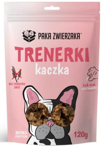 Przejdź do produktu Paka Zwierzaka Trenerki Kaczka 120g - monobiałkowy przysmak dla psa