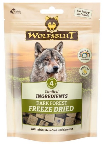 Przejdź do produktu Wolfsblut Dog Limited Ingredients Freeze Dried Dark Forest - dziczyzna 40g – przysmak dla psa