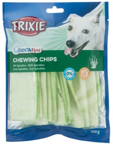 Przejdź do produktu Trixie DentaFun Paski do żucia z algami 100g [2682] – monobiałkowy przysmak dla psa
