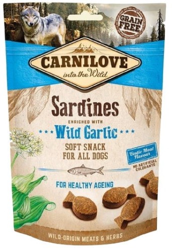 Przejdź do produktu Carnilove Dog Snack Fresh Soft Sardines+Wild Garlic 200g - przysmak dla psa