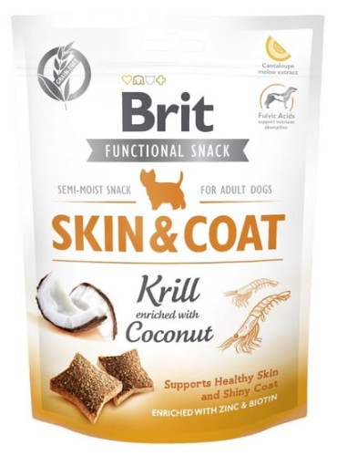 Przejdź do produktu Brit Functional Snack Skin&Coat Krill 150g - przysmak dla psa