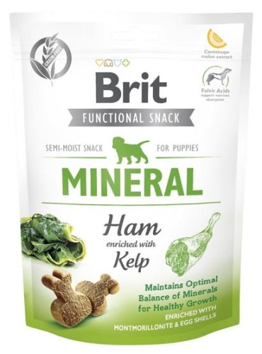 Przejdź do produktu Brit Functional Snack Mineral Ham Puppy 150g - przysmak dla psa