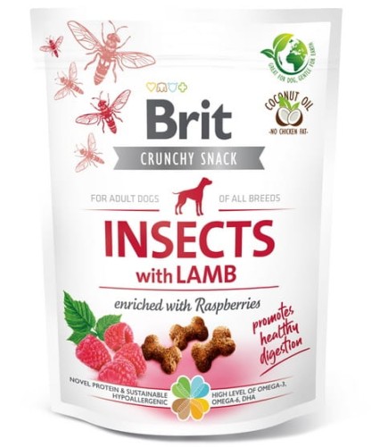 Przejdź do produktu Brit Care Dog Crunchy Cracker Insect & Lamb 200g - przysmak dla psa