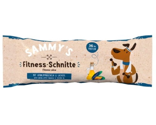 Przejdź do produktu Sammy's Fitness Slice Baton proteinowy Małże i olej z łososia 25g - przysmak dla psa