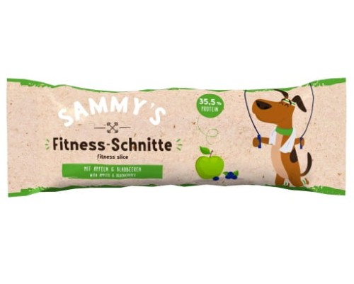 Przejdź do produktu Sammy's Fitness Slice Baton proteinowy Jabłko i jagoda 25g - przysmak dla psa