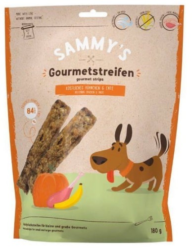 Przejdź do produktu Sammy's Gourmet Strips Chicken & Duck 180g - przysmak dla psa