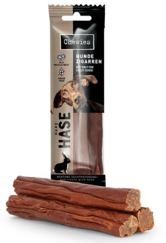 Przejdź do produktu Chewies Hundezigarren Hase - zając 75g - monobiałkowy przysmak dla psa