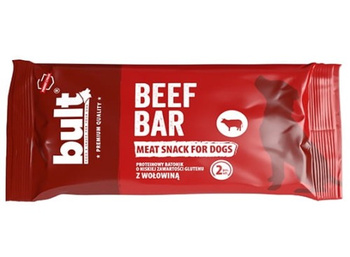 Przejdź do produktu Bult Bar Batonik proteinowy z wołowiną 75g - przysmak dla psa