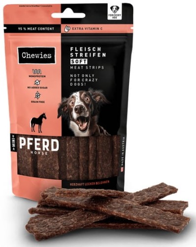 Przejdź do produktu Chewies Meat Strips Soft Mini Konina 70g - przysmak dla psa