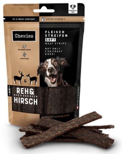 Przejdź do produktu Chewies Meat Strips Soft Mini Sarna & Jeleń 70g - przysmak dla psa