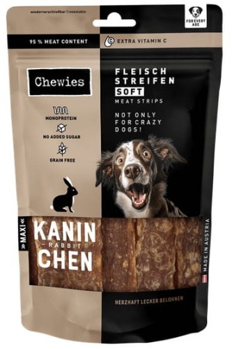 Przejdź do produktu Chewies Meat Strips Soft Maxi Królik 150g - przysmak dla psa