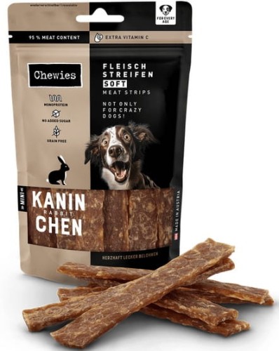 Przejdź do produktu Chewies Meat Strips Soft Mini Królik 70g - przysmak dla psa